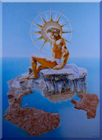 "Helios" (Santorini Biennale 2013) 70x50cm